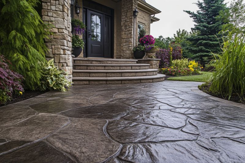 Walkway with Natural Stone Look