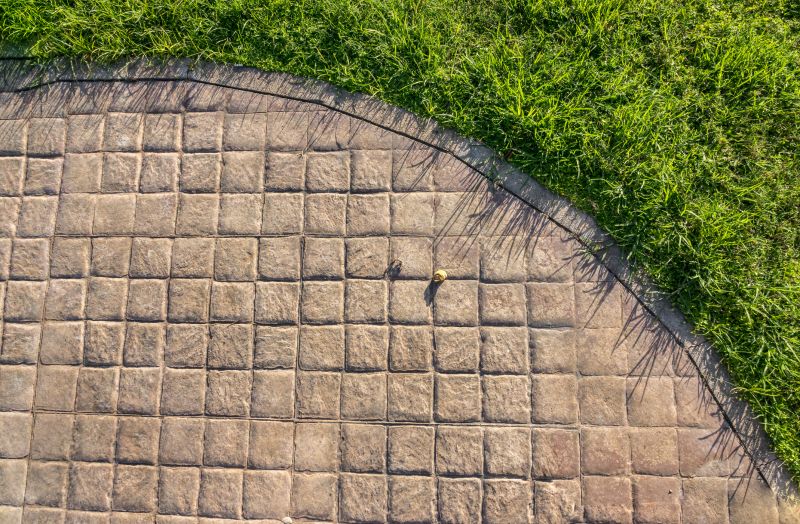 Stamped Patio Construction